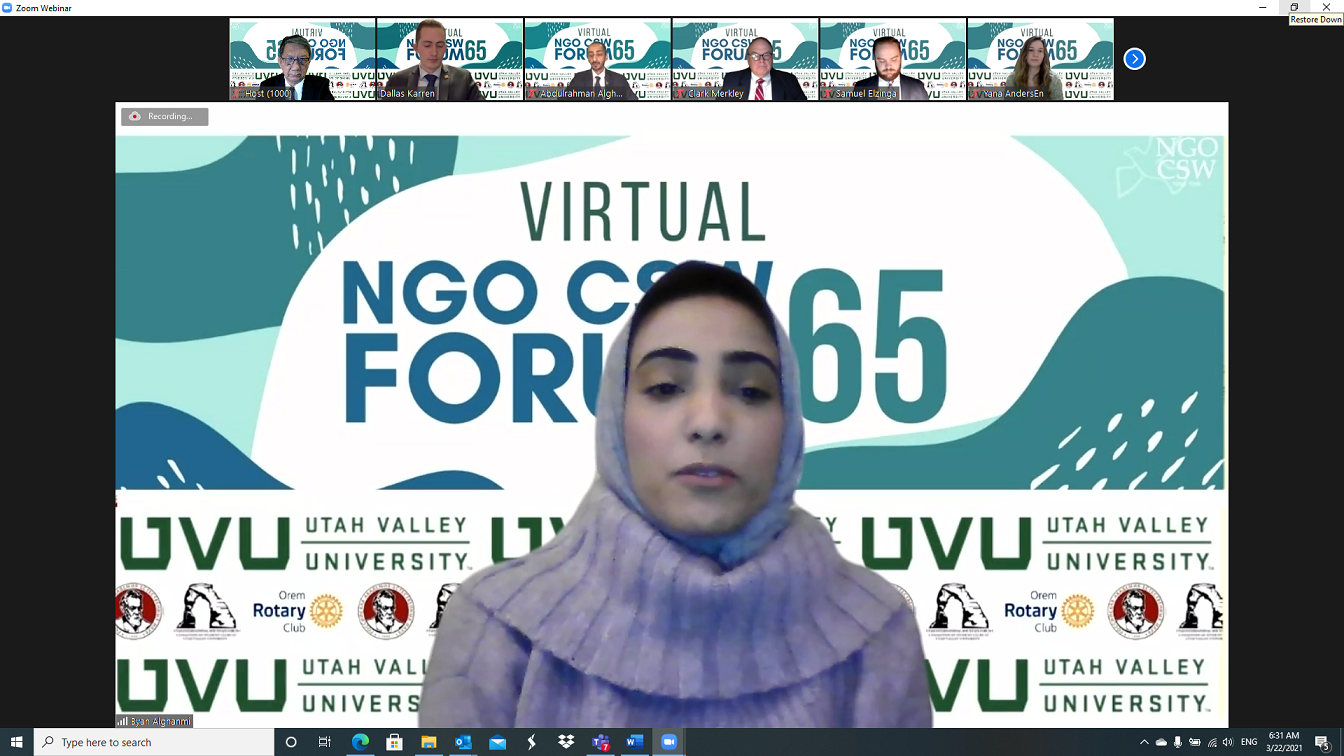 CSW65 Delegation Byan