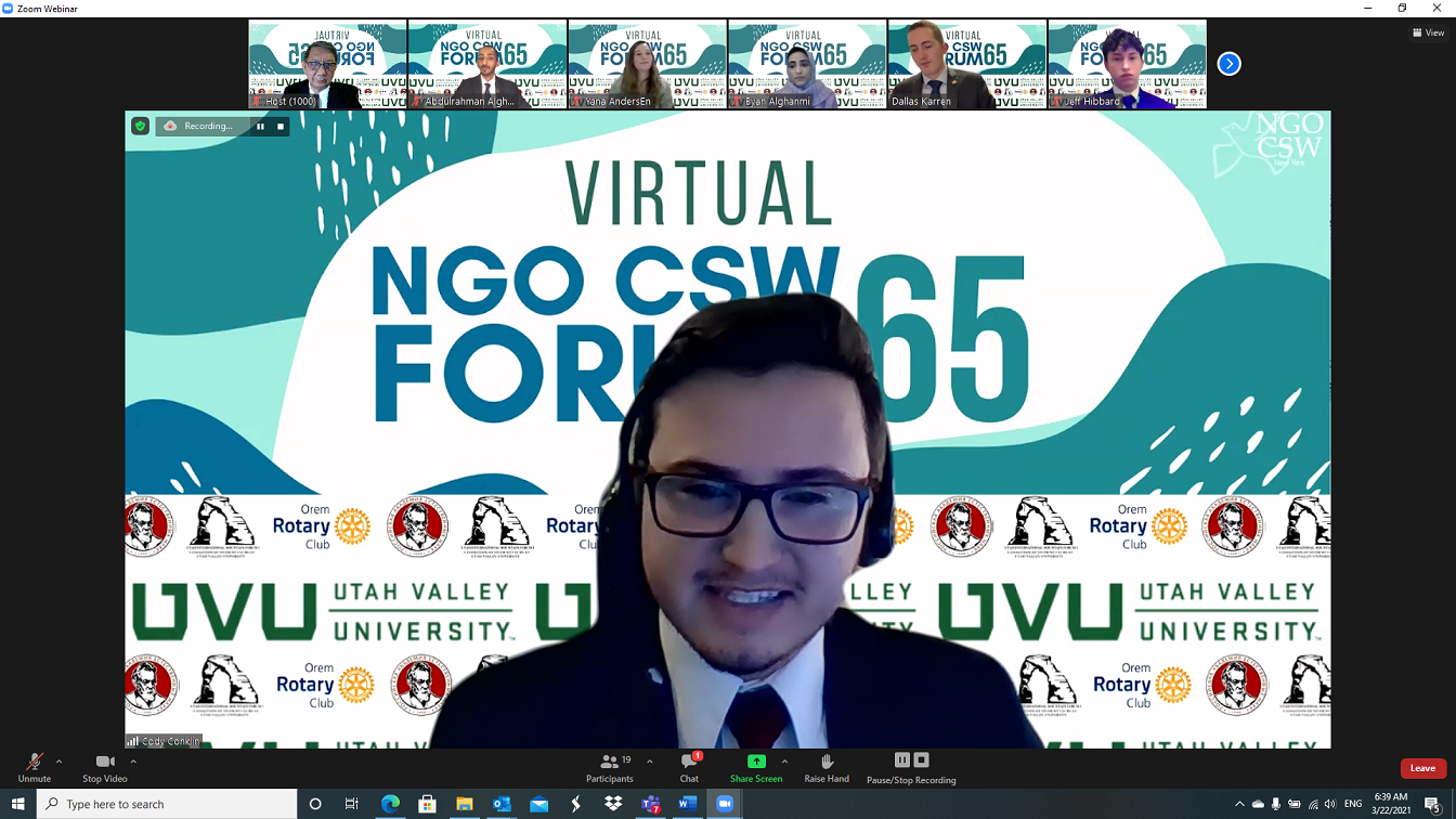 CSW65 Delegation Cody